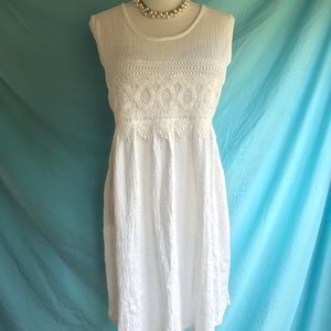 Pretty white gauze summer dress